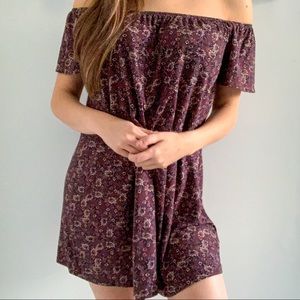 Pins and Needles Off-the-Shoulder Jersey Dress